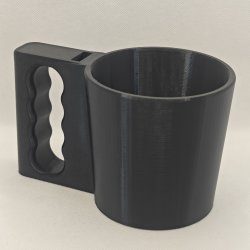 Holder til isbtte med plads til ske