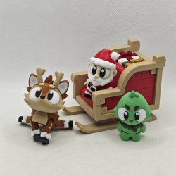 Julemandskane med figurer