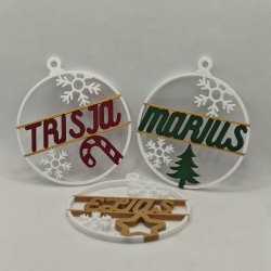 Ornament med eget navn